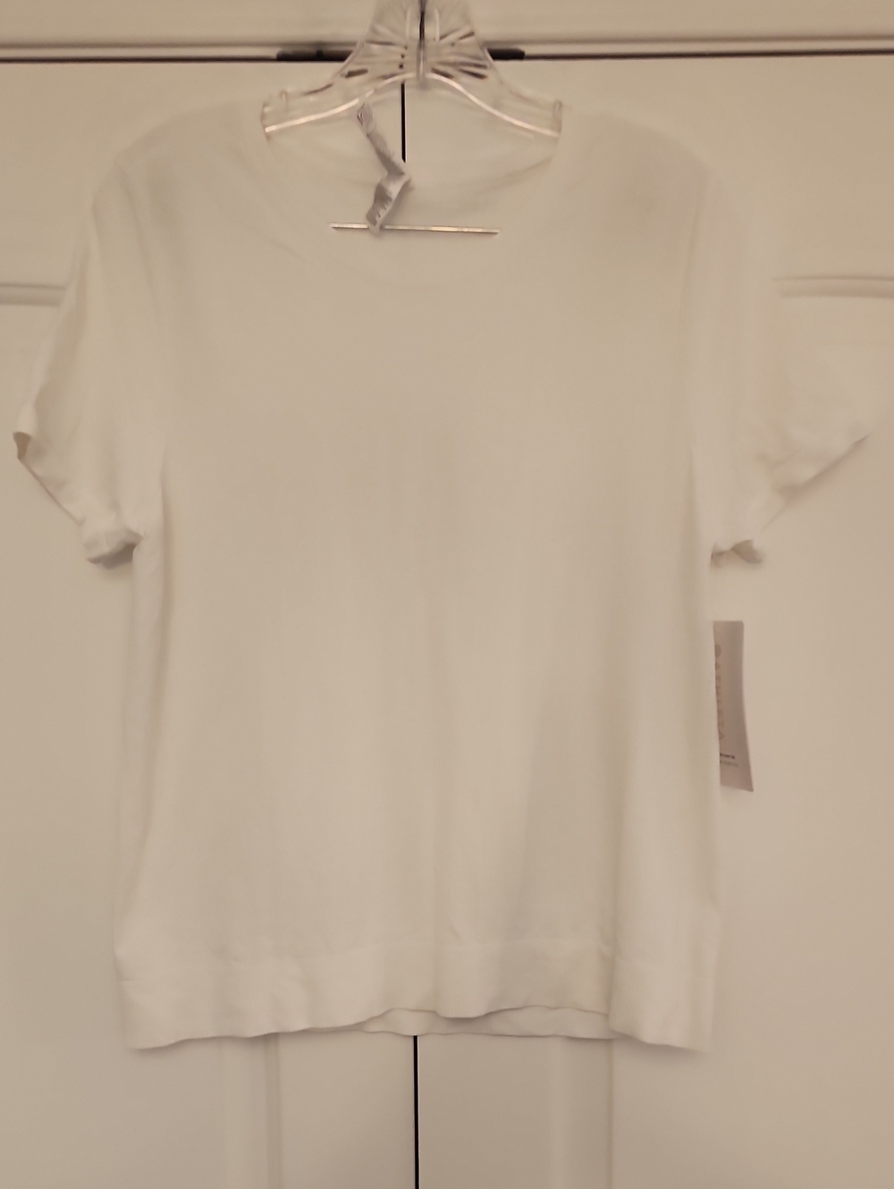 Athleta White Short-Sleeve Crew Tee